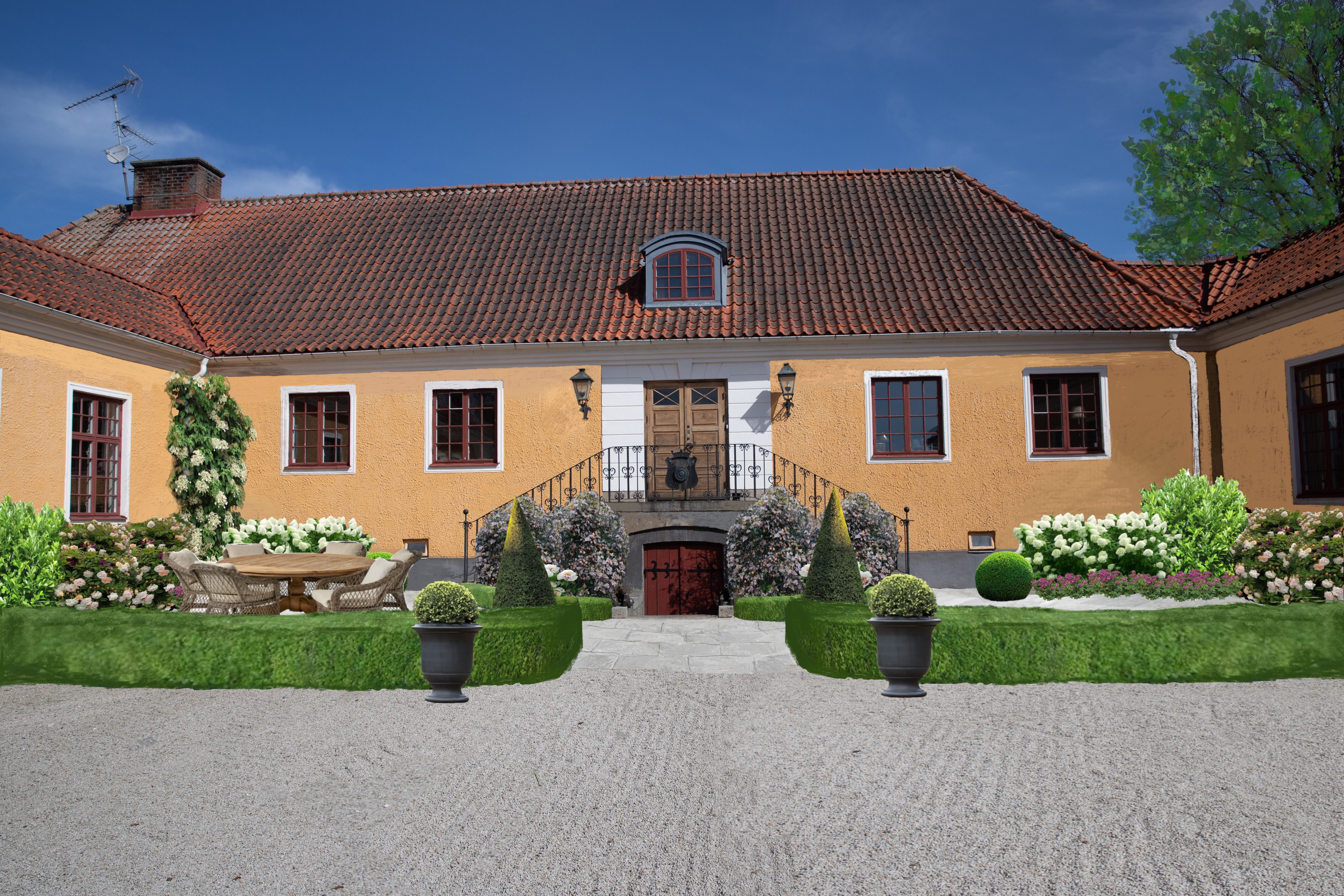 Trädgårdsdesign, slott